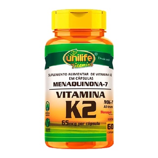 Vitamina K2 Menaquinona Unilife 60 Cápsulas De 500mg