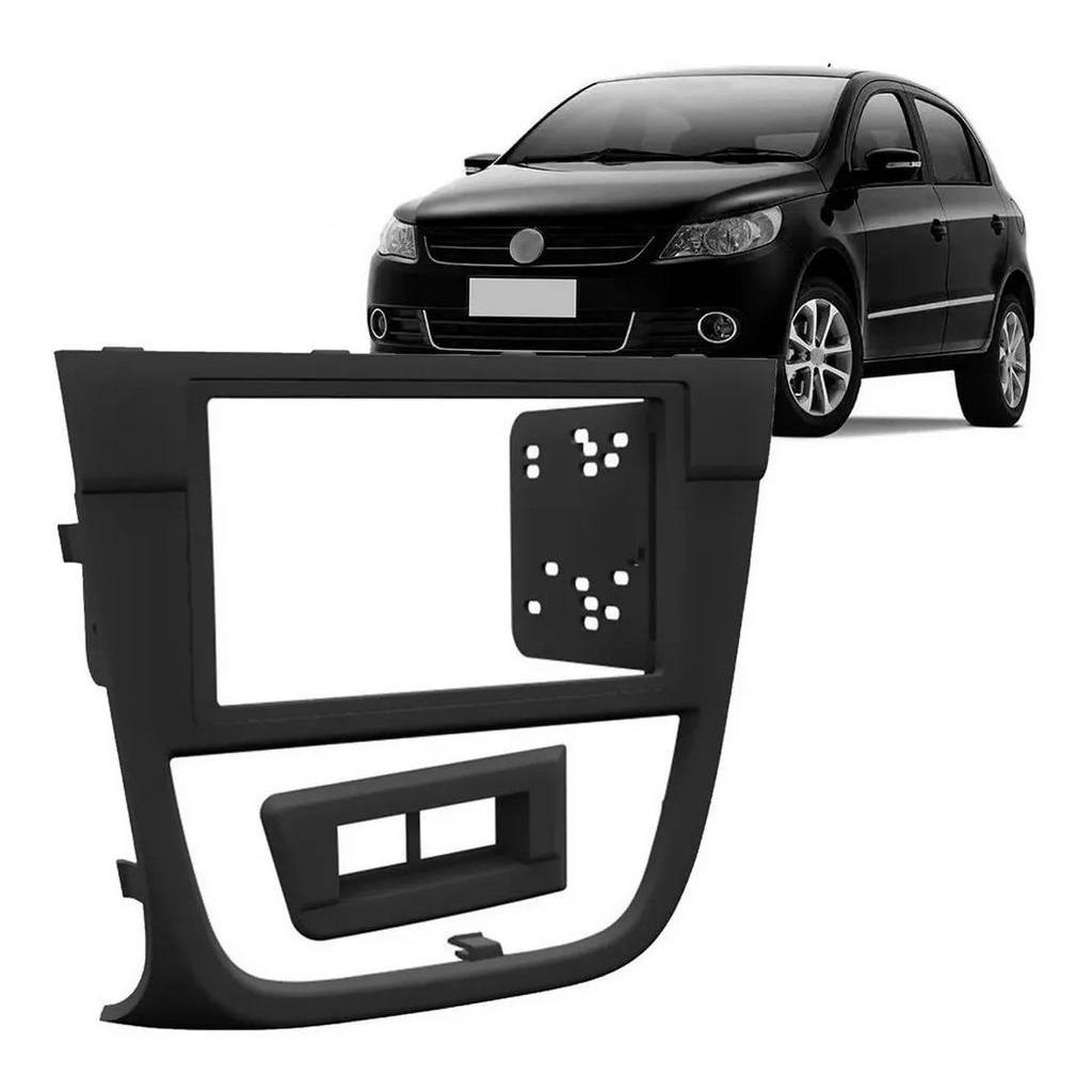 Moldura Som Dvd 2din Multimídia Gol G5 Preta Moldura Botões em Oferta na Shopee