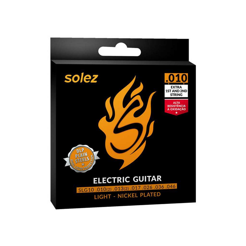 Encordoamento Solez para Guitarra 010 Níquel SLG10