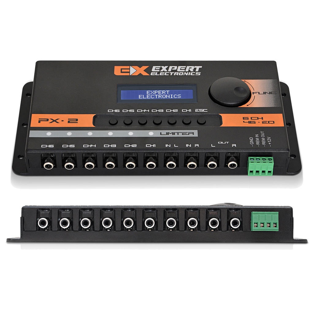 Processador de Audio Áudio Expert PX-2 6 Vias Crossover Digital ...