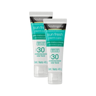Kit 2 Protetor Solar Neutrogena Sun Fresh Oily Skin FPS 30 em Oferta na Shopee