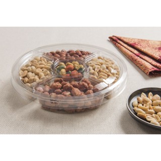 30un Embalagem Redonda Petisqueira 4 Divisórias c/Tampa G540 Galvanotek Premium em Oferta na Shopee