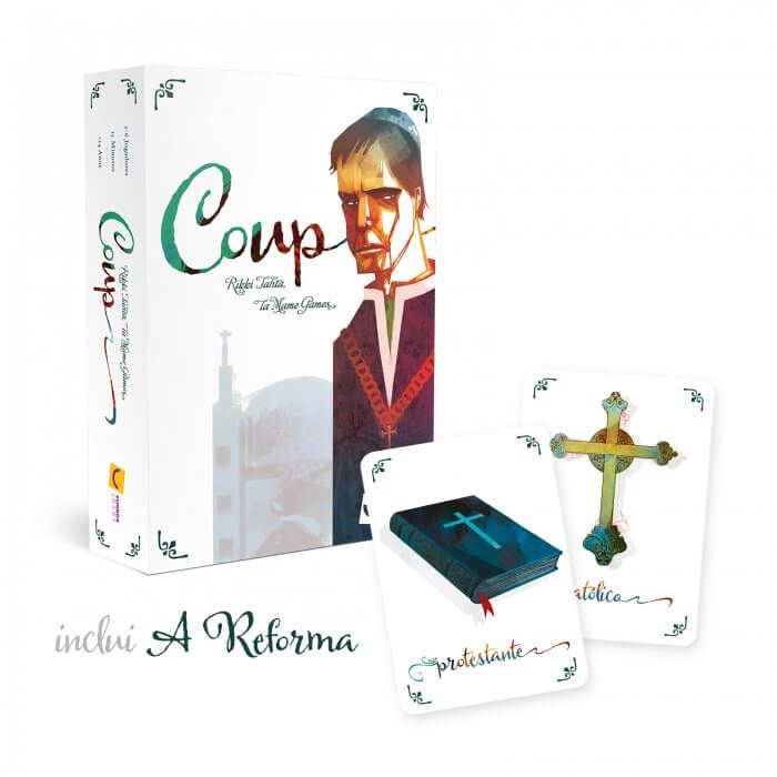 Coup Segunda edição + Expansão a Reforma Jogo de Cartas Mandala MDL0000