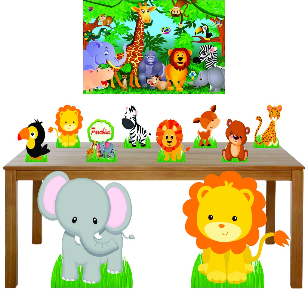 Kit Totens Display SAFARI - Display para chão e mesa + painel
