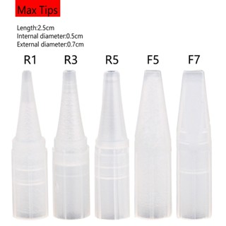 100pcs Dicas Para Tatuagem De Sobrancelhas Maquiagem Permanente Tampas Plásticas De Combinadas 1R , 3R , 5R , 7R , 3F , 5F , 7F em Oferta na Shopee