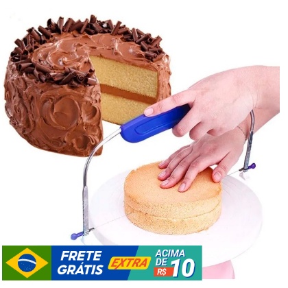Nivelador Profissional De Bolo Ajustável Luxo Konfektt em Oferta na Shopee