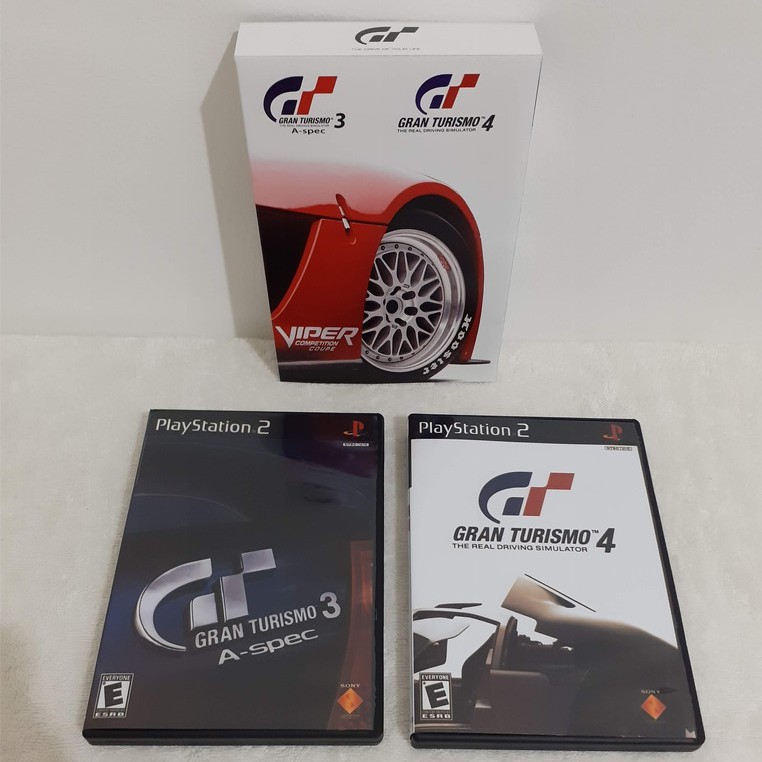 Box Gran Turismo 3 E 4 Jogos Reprô Para Playstation 2