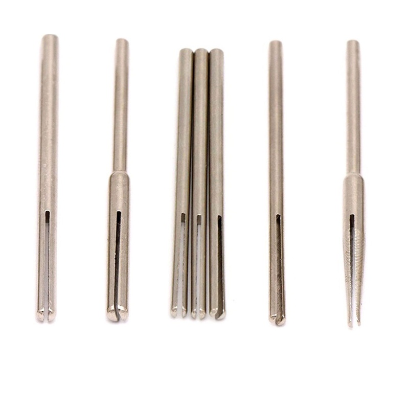 Estone 10 12 Peças 2 35 3mm Haste Lixa Braçadeira Mandril Dividido Conveniente Suporte Cônica Para Rota