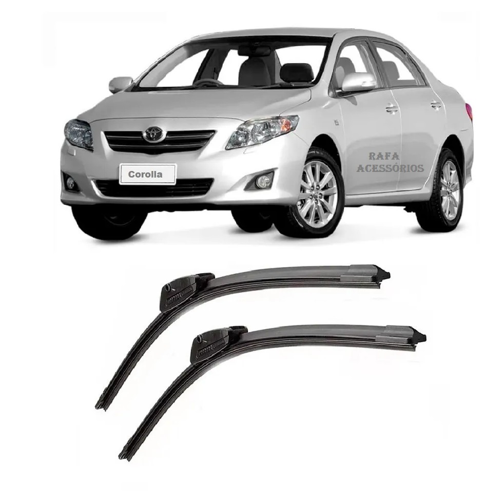 Kit Palhetas Silicone Limpador Parabrisa Corolla 2009 A 2013 em Oferta na Shopee