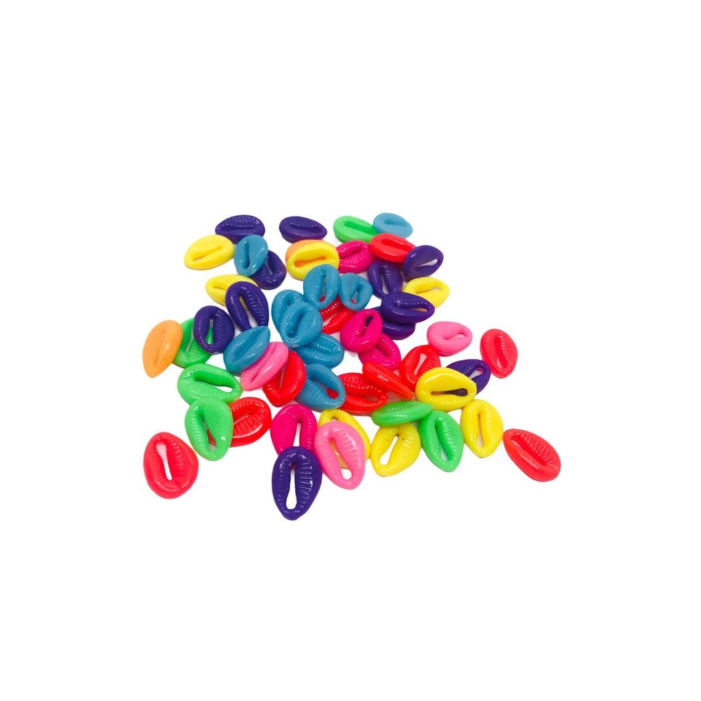 Miçanga - Búzios Abs Multicolorido Forte V2 12x18cm - 50g