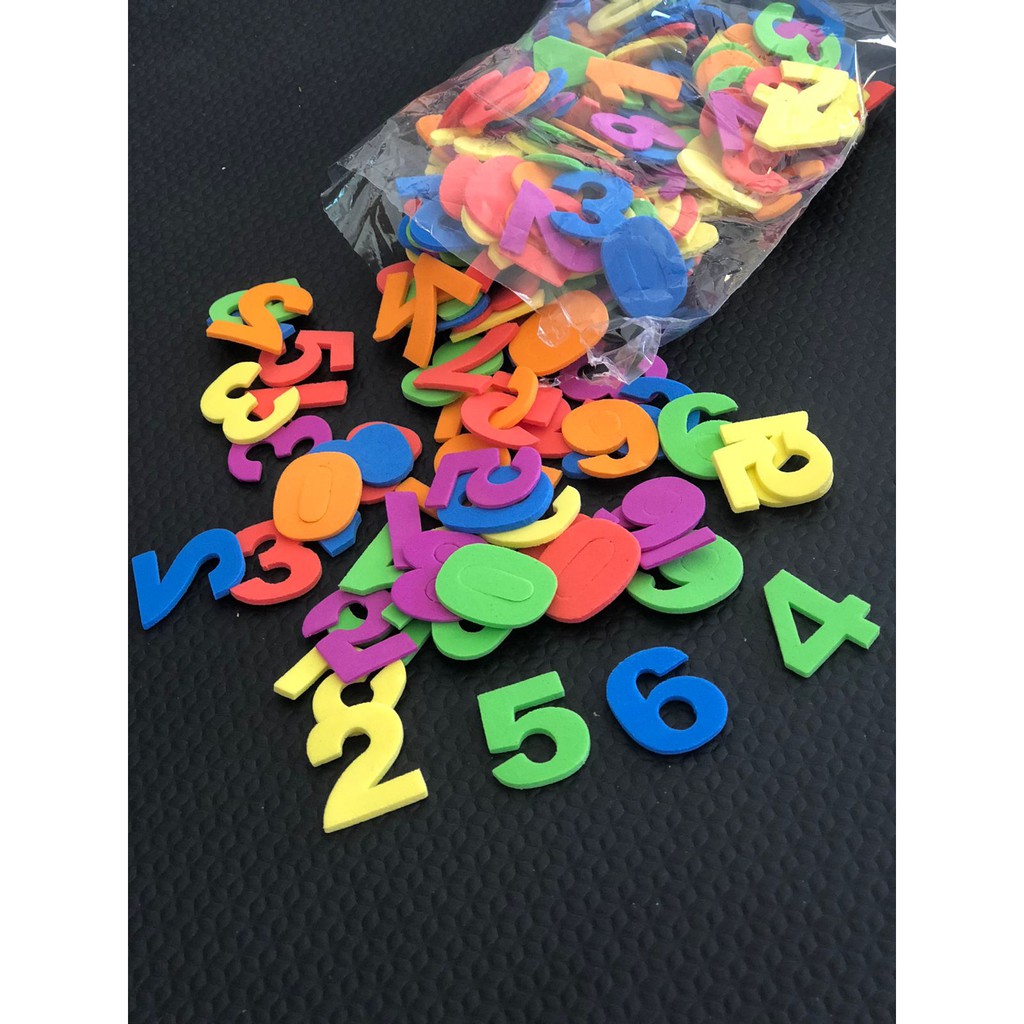 Aplique Em Eva Kit Números Móvel Pacote Com 300 Uni - Tamanho De 3cm Cada Numero