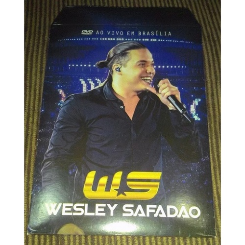 DVD WESLEY SAFADÃO AO VIVO EM BRASILIA CAPA PAPELÃO