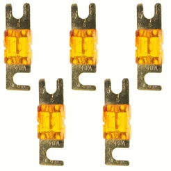 5 Fusíveis Lâmina Mini Faca Modelo Anl Solar Misto Reforçado Midi Sortido Banhado a Ouro Faquinha Resistente Technoise