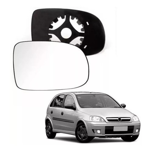 Subconjunto vidro retrovisor lente base Corsa Montana 2003 2004 2005 2006 2007 2008 2009 2010 vidro e base Corsa montana em Oferta na Shopee