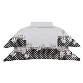 Jogo de Cama Queen Percal 180 Fios Buddemeyer Mosaique 100% Algodão Penteado Estampado 4 peças