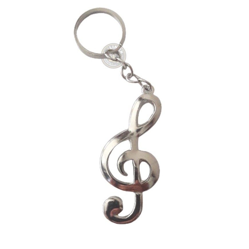 Chaveiro Clave de Sol  Prateado