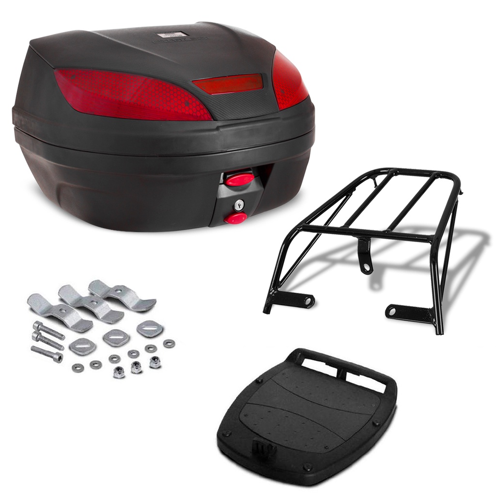 Baú 52 Litros + Bagageiro Ybr 125 2000 À 08 em Oferta na Shopee