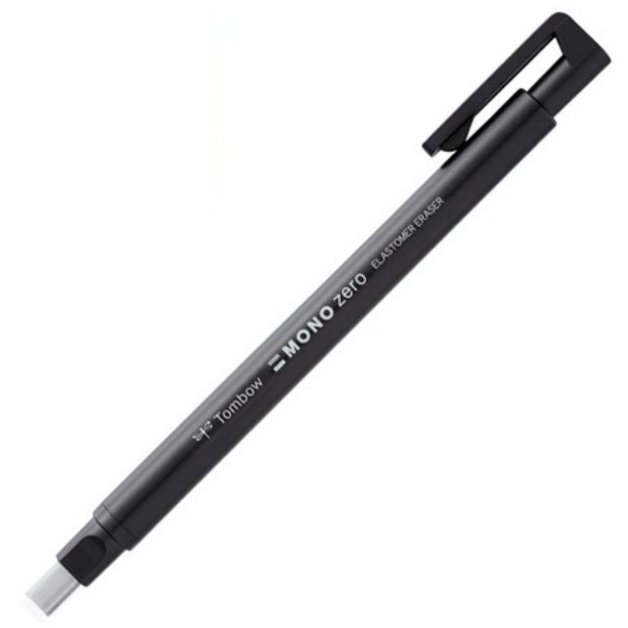 Caneta Borracha Tombow Mono Zero Retangular 2.5 mm Preto