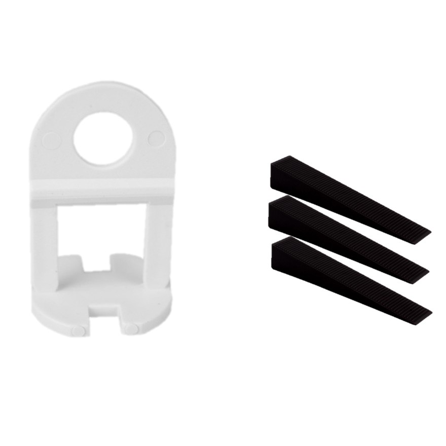 Nivelador Piso Porcelanato 100 Espaçadores  + 50 Cunhas em Oferta na Shopee