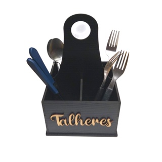 Porta Talheres Em Mdf Com 4 Divisórias Para Cozinha em Oferta na Shopee