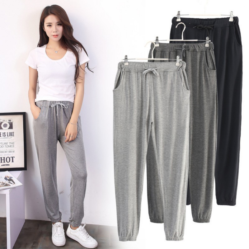 calça de algodao feminina