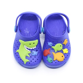 Sandália Babuche Papete Chinelo Infantil Plugt Menino Tubarão Peixe Azul em Oferta na Shopee