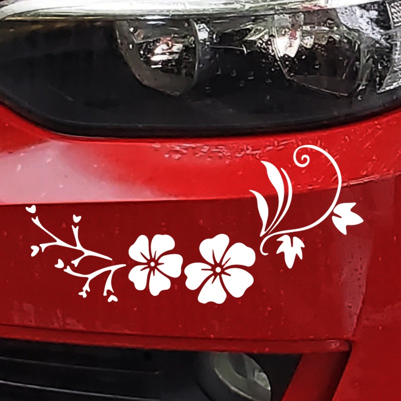 Flor Da Decoração Do Carro Adesivos De Janela Corpo Bumper Vinil Decalque Auto Adesivo À Prova D'água Acessórios