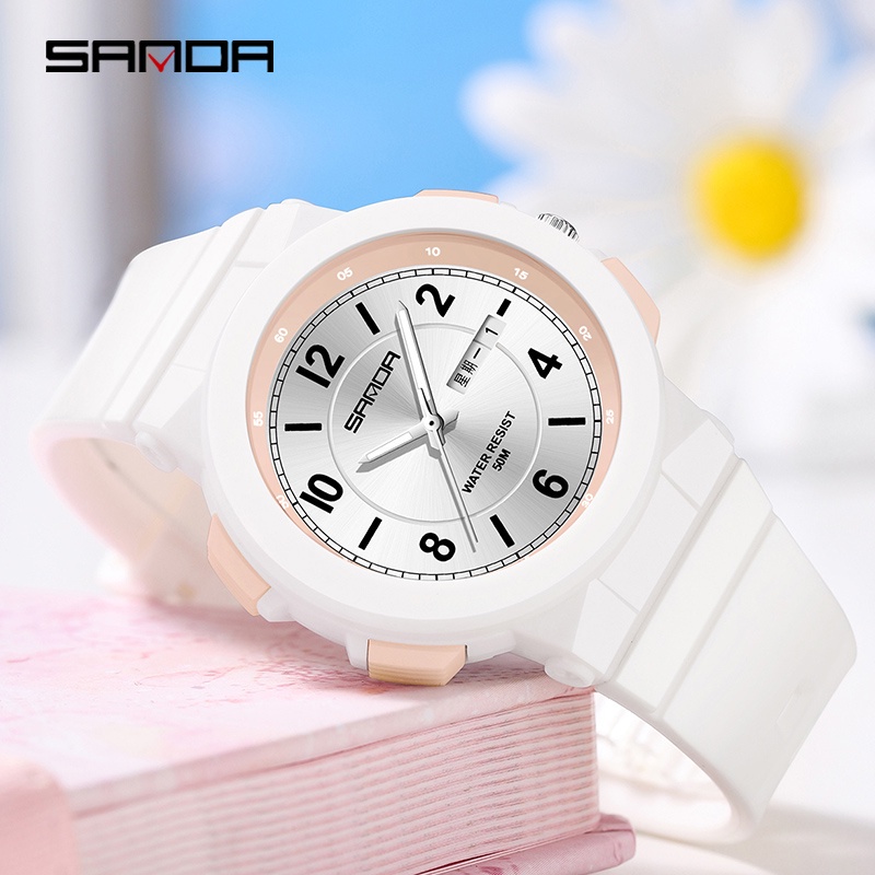 Sanda Impermeável Relógio Casual Moda Estudantil Esportivo De Luxo Feminino 6097-10