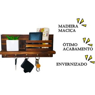 / Art & Lar / Porta Chaves Prateleira Compartimento