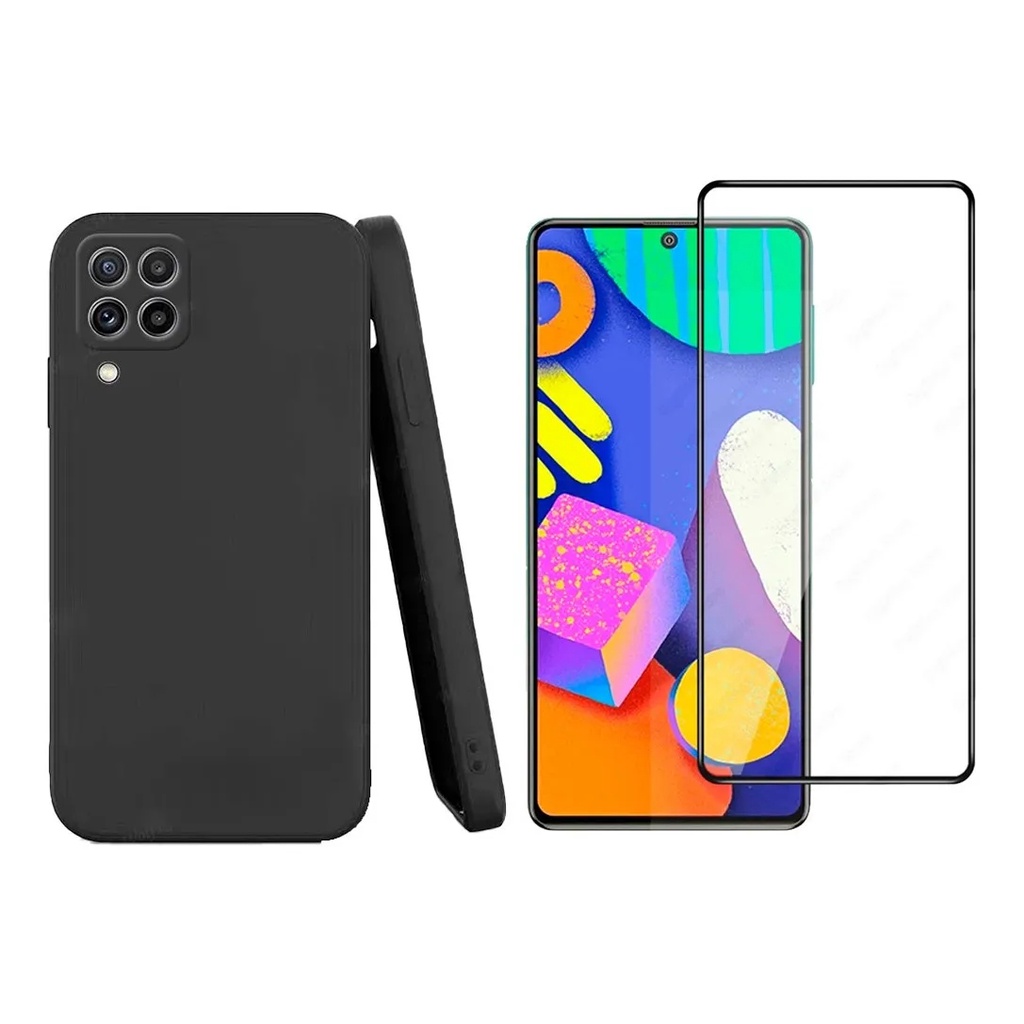 Capa Silicone Aveludada Samsung Galaxy M62 + Película 9d em Oferta na Shopee