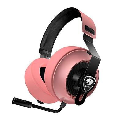 HEADSET COUGAR PHONTUM ESSENTIAL GAMER ESTEREO ROSA CONEXÃO P2