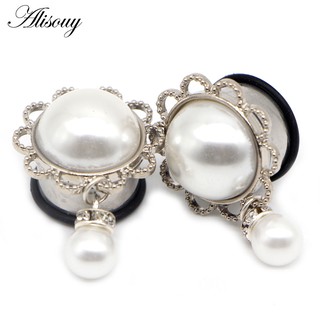 Alisouy 2pcs Túneis De Ouvido 00 Gauges 0g Aço Inoxidável Earlets Kit De Com Piercing
