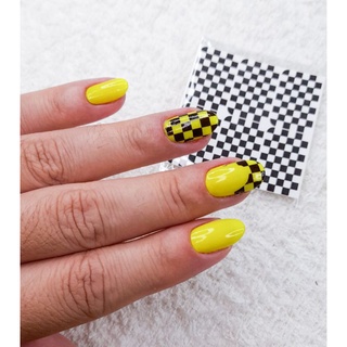 Adesivos películas decoração de unhas manicure linhas geométrico cores
