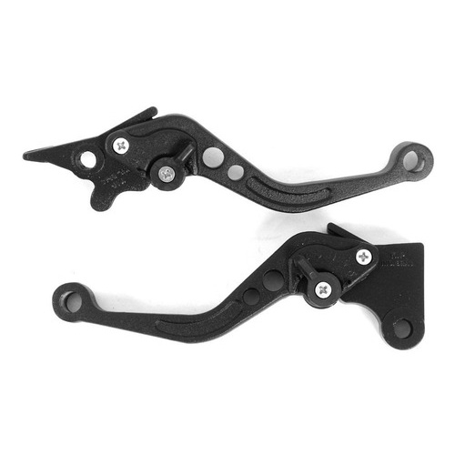 Manete Esportiva Regulagem Factor 125 150 Ybr Xtz 125 Preta Freio Disco Par