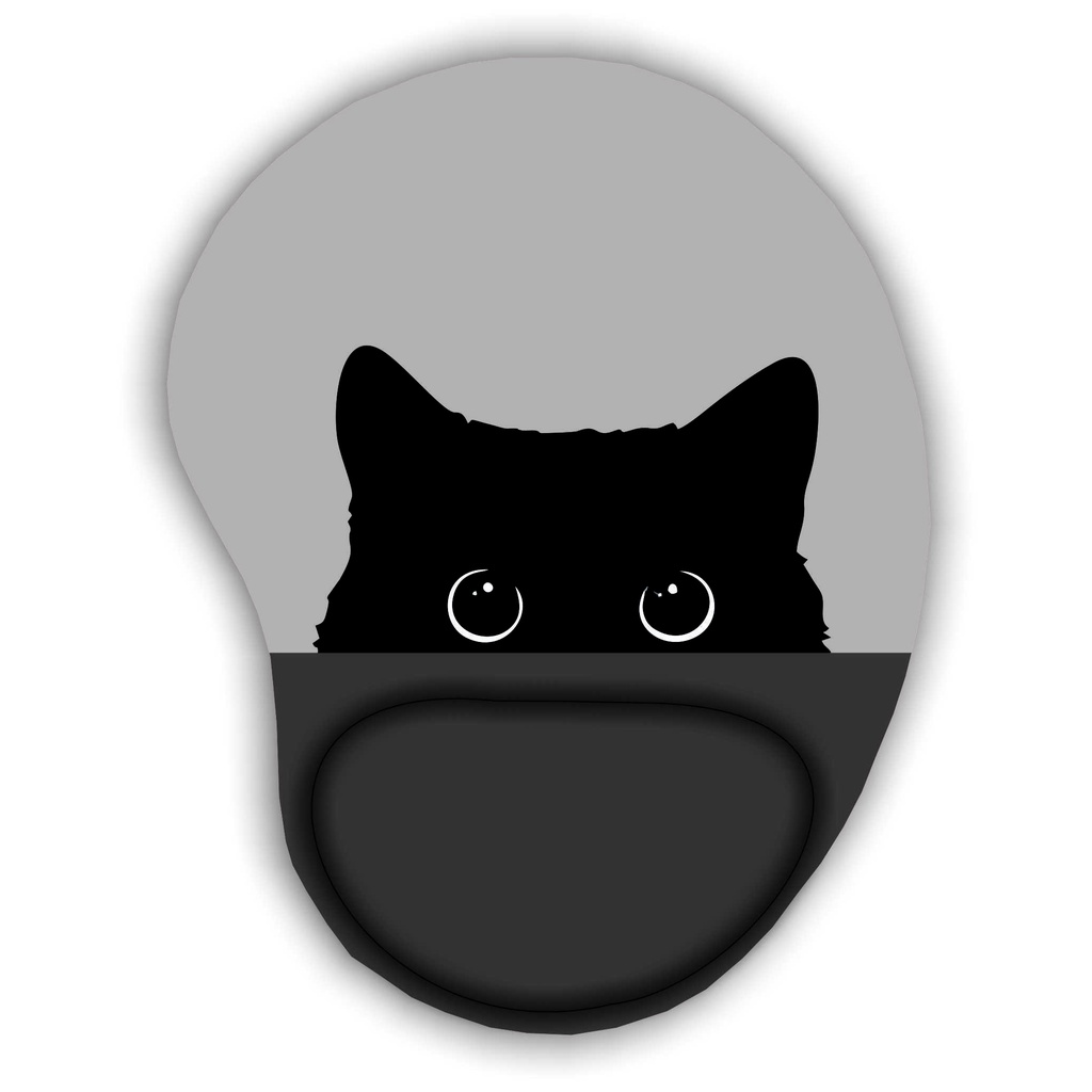 Mouse Pad Com Apoio Gatinho Escondido Cores