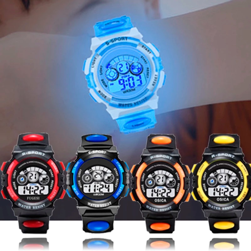Compre Relógio de pulso esportivo com data luminosa à prova d'água