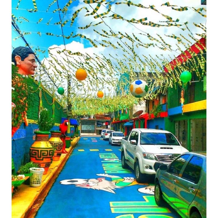 Varal Faixa Decoração Fita Plástica Listrada Verde e Amarela Brasil Copa do Mundo 10M