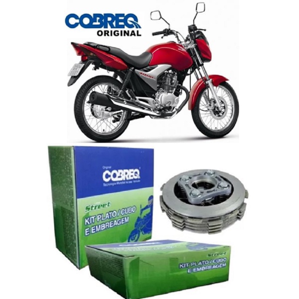 Kit Embreagem Cubo Plato Disco Honda Cg Titan Fan Cg Sport Start