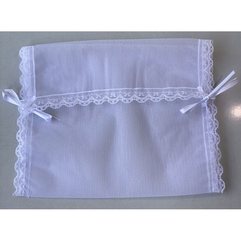 Saquinho maternidade em organza tamanho G - 29x35 ( 3 unidades )