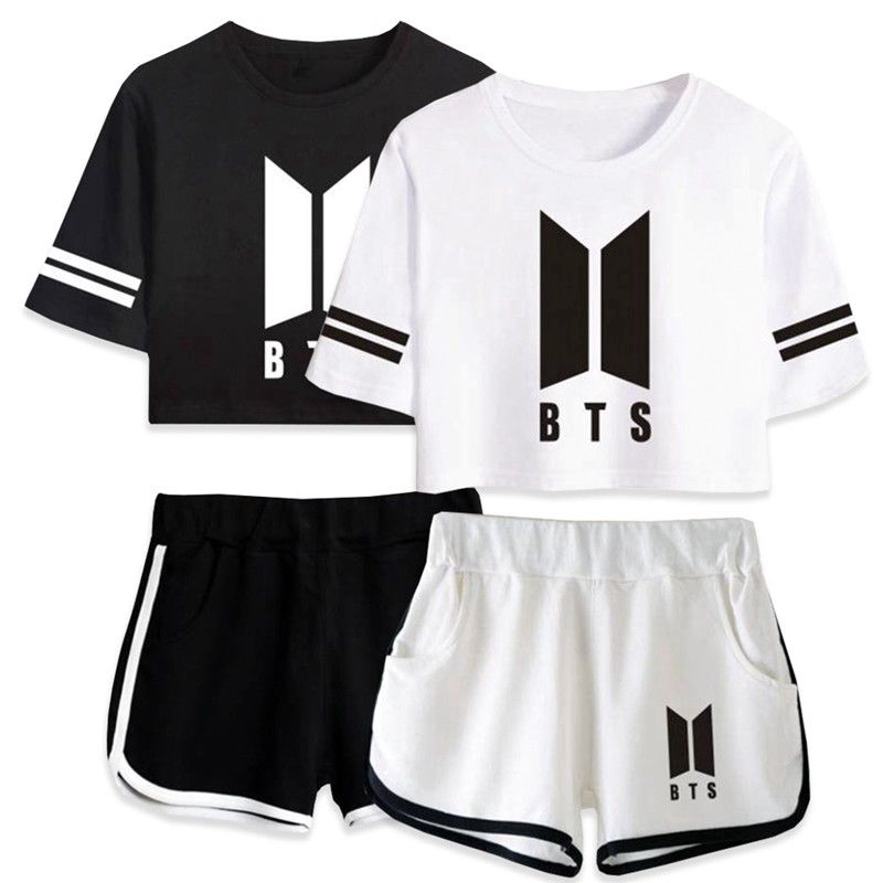 conjunto bts blusa e saia