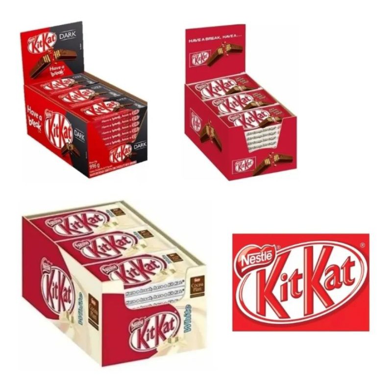 3 Caixa de Kit Kat 41,5g cada Caixa C/24 Unidades Nestlé( a sua escolha