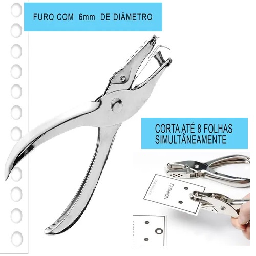 Furador De Papel Alicate Cortador De Eva Scrapbook Fichario