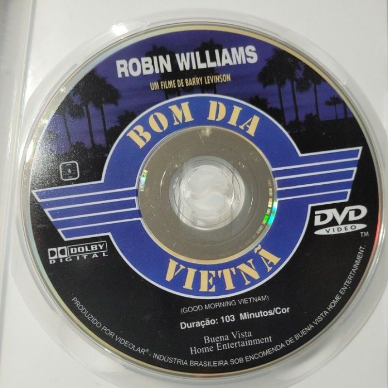Dvd 'Bom Dia Vietnã 'Robin Williams. | Shopee Brasil
