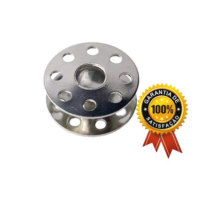 Bobina Carretilha Metal Reta (BAIXA) Industrial Costura Têxtil (UNIDADE) em Oferta na Shopee