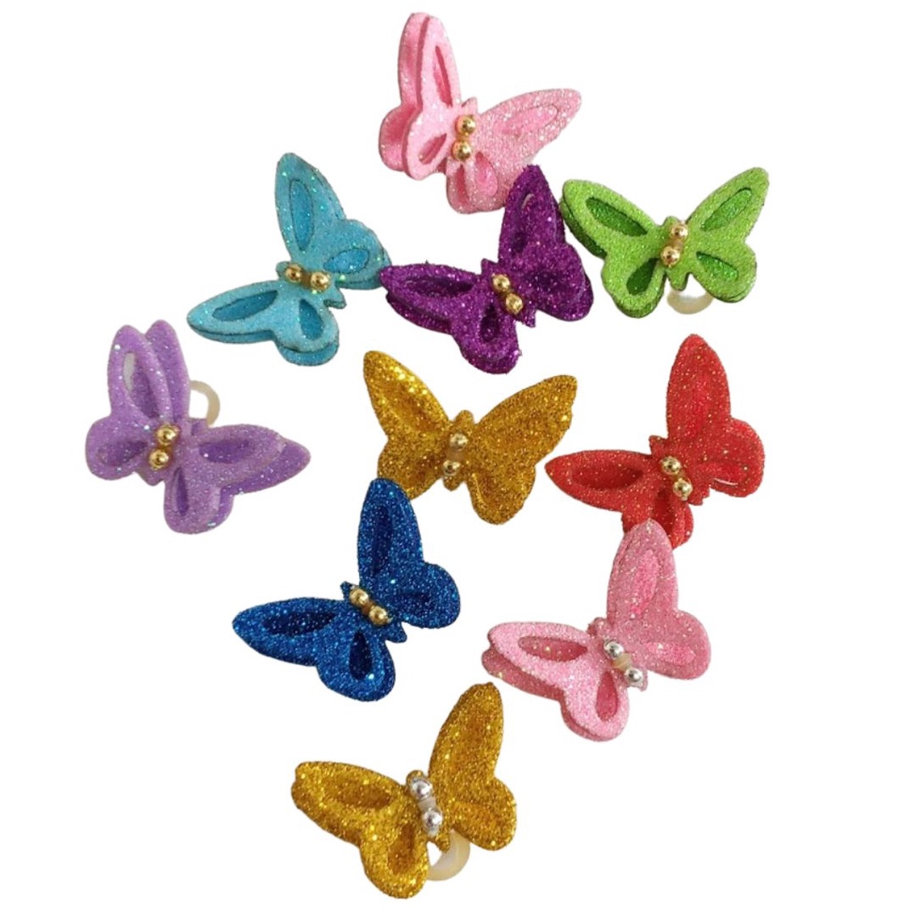 40 Borboletas laço pet lacinho pet borboletinha brilho pet shop