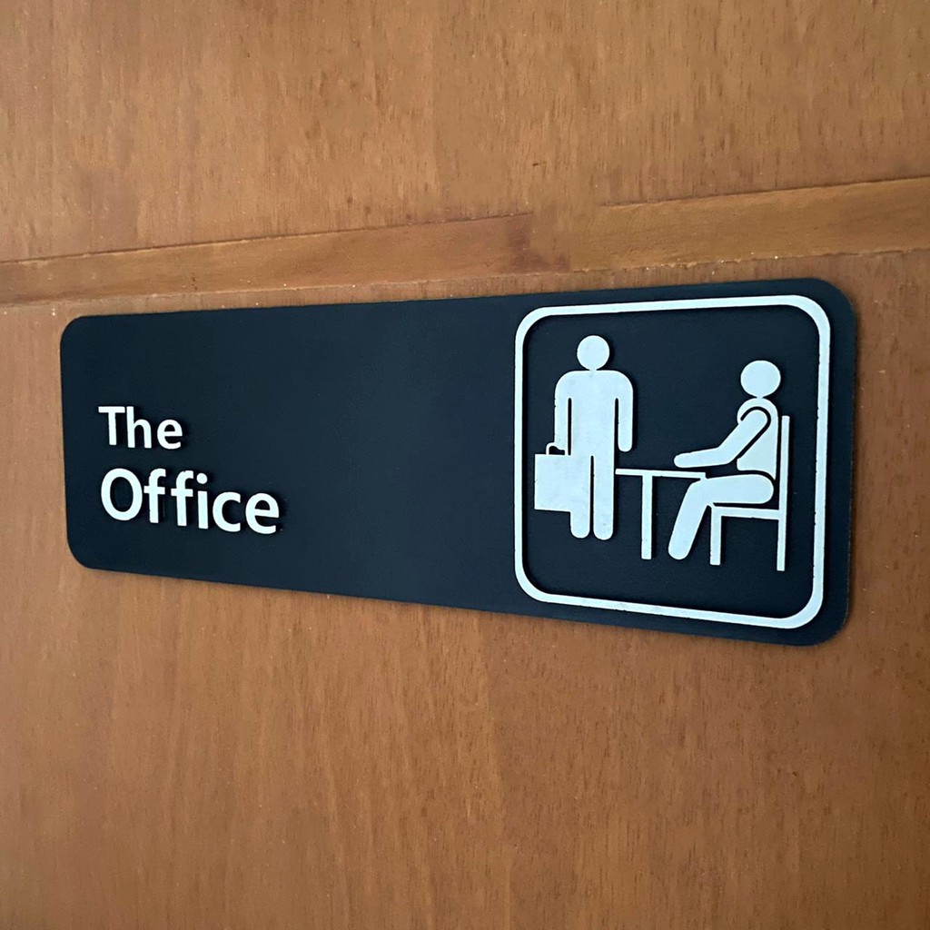 Placa The Office Alto Relevo Quadro Decorativo