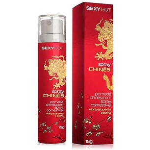 Gel Comestível para Sexo Oral que Vibra, Esquenta e Esfria - Spray Chinês - 15 g - Health