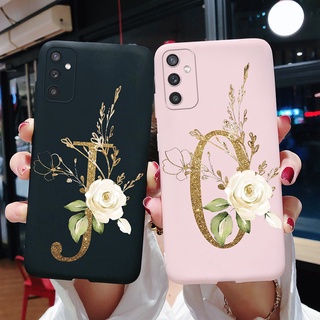 Capa Flexível De Silicone Fosca Anti-Impacto Com Estampa De Texto Para Samsung Galaxy M52 5G /