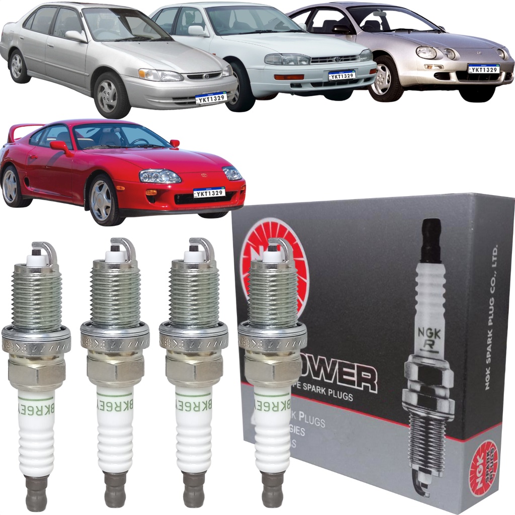 Jogo de Vela Original NGK Toyota Camry Celica Corolla 1.6 1.8 Supra 3.0 de 1992 1993 1994 1995 1996 e 04/1997 1998 1999 2000 2001 05/2002 em Oferta na Shopee