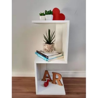 Mesa de Cabeceira Z e S Mesinha Apoio lado nicho de mdf estante quarto 2